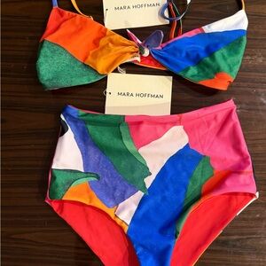 Mara Hoffman Multicolor Bikini with Abstract Design